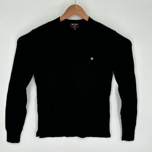 NEW TODD SNYDER MENS SZ XS 100% CASHMERE POCKET TEE BLACK U4